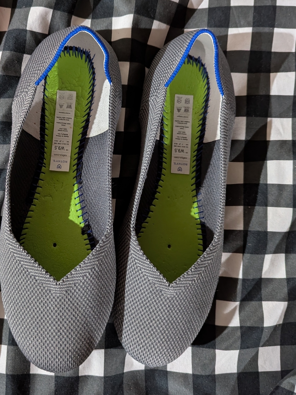 Rothy's Lightweight Ballerina flats Size 10. - Picture 2 of 5